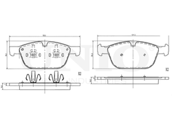 Колодки тормозные диск. передние UNIO BRP-20030