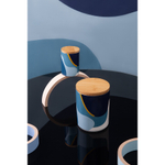 Банка для хранения синего цвета с авторским принтом из коллекции freak fruit, 275мл