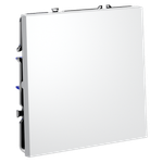 Выключатель встраиваемый VOLTUM S70 одноклавишный 10А, (белый матовый)