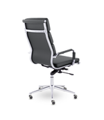 Кресло Кайман Трио СН-303 Софт, высокая спинка, хром, экокожа Santorini
