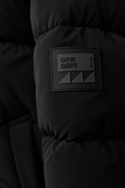 ZARA ДЛИННОЕ СТЕГАНОЕ ПАЛЬТО С ЭТИКЕТКОЙ, ЧЕРНЫЙ