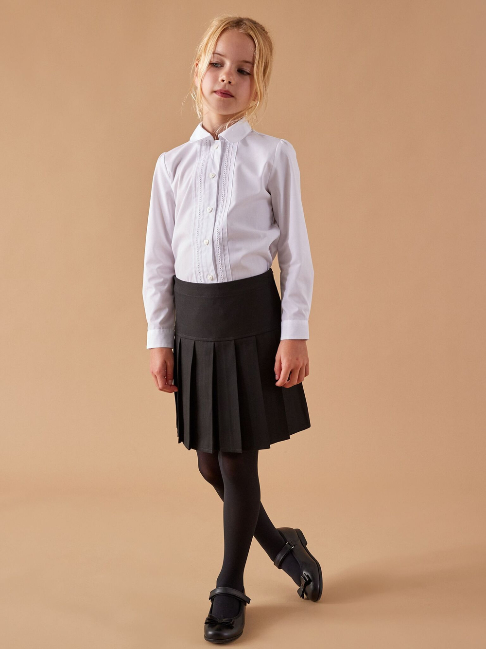 Юбка школьная для девочки Next 110-320, 2 шт., Черный