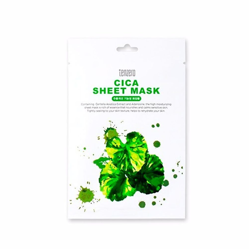 Тканевая маска с экстрактом зеленого чая TENZERO Green Tea Sheet Mask