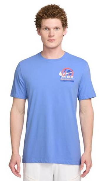 Мужская теннисная футболка Nike Court Dri-Fit - небесный