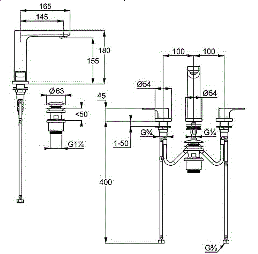 Смеситель для раковины Kludi Zenta SL 483930565 хром