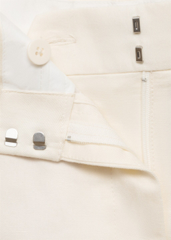 Костюмные бермуды из смесового льна