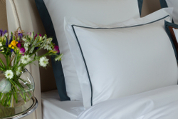 Постельное белье 2 спальное евро макси Сlaire Batiste Rhone Smeraldo белое