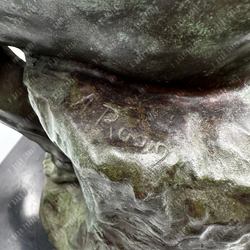 Бронзовая скульптура "Мыслитель" Огюста Родена. Бронза, литьё. Франция, ХХ в.