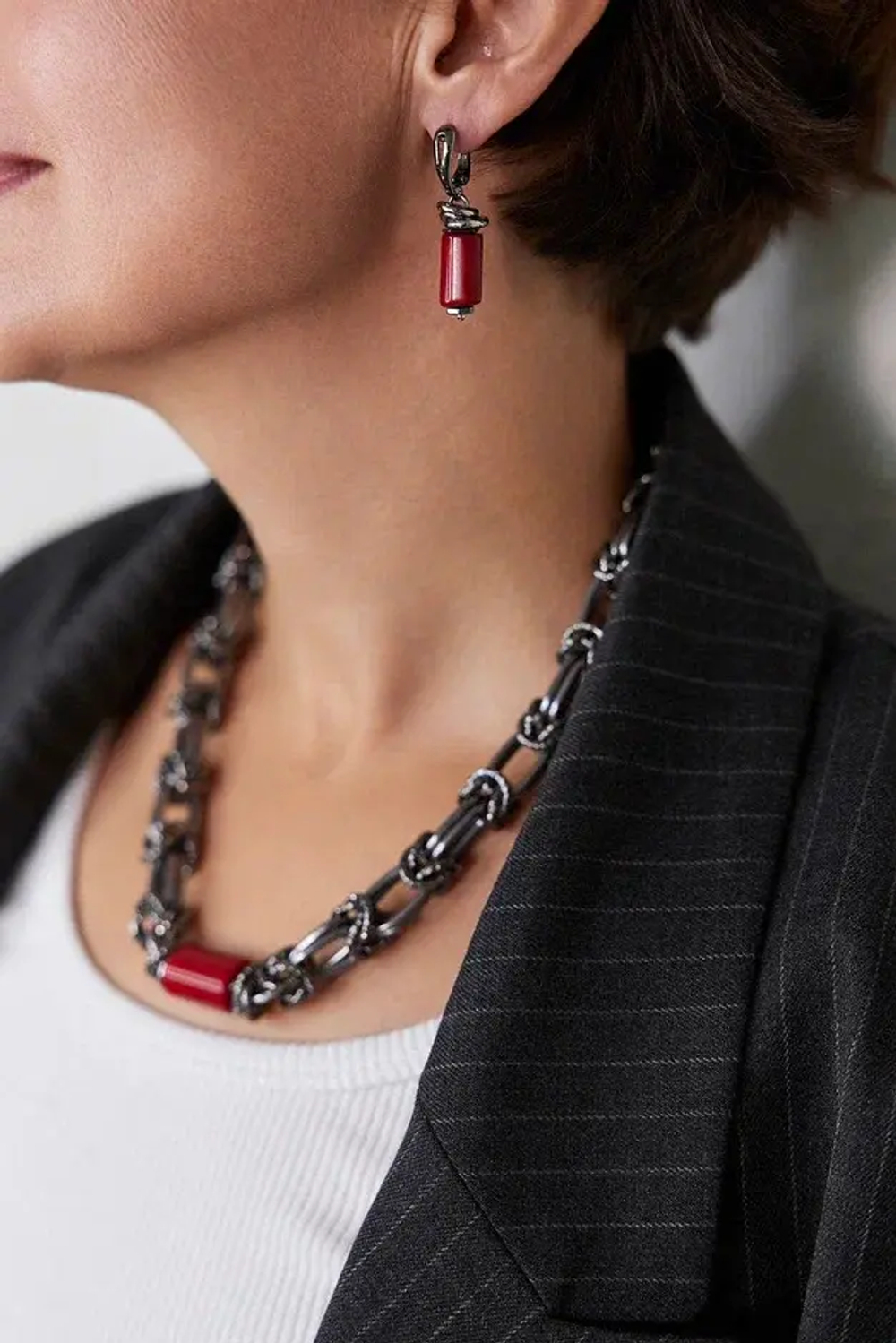 HMG 1131 Коралл Колье Византия арт.2350