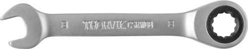 CSRW08 Ключ гаечный комбинированный трещоточный короткий, 8 мм