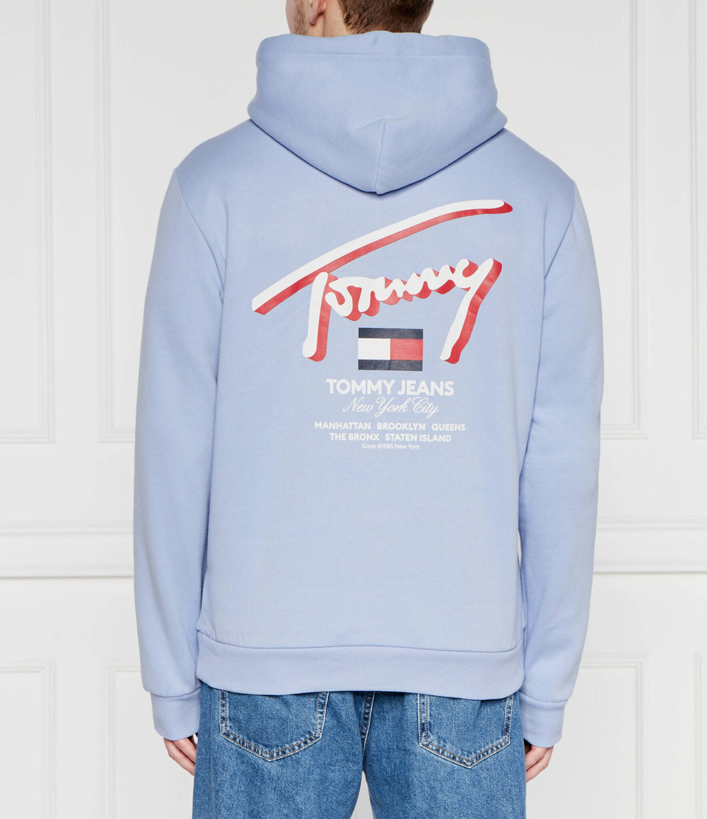 Худи 3D STREET Tommy Jeans - голубой(DM0DM18647)