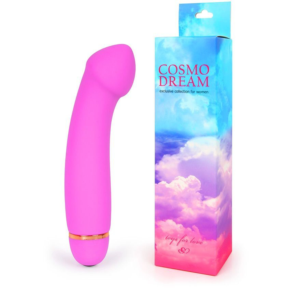 Вибратор для точки G Cosmo Dream, изогнутая головка, 15 см