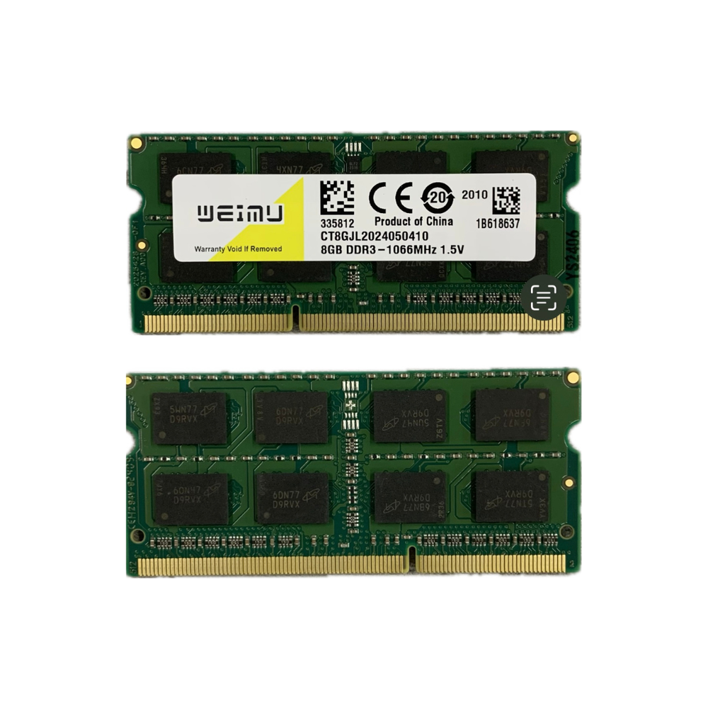 Оперативная память WEIMU DDR3 SO-DIMM 8Gb 1066Mhz PC-8500 1.5V
