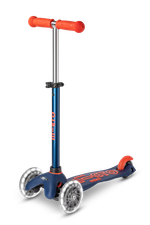 Самокат Mini Micro Deluxe LED Темно-синий