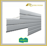 Сайдинг металлический L -Брус ХL Полиэстр 0.45мм - RALL 7004 Сигнальный серый (Заказ)