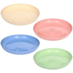 Тарелка пластиковая «ЭкоЛайф» 22см, микс цветов