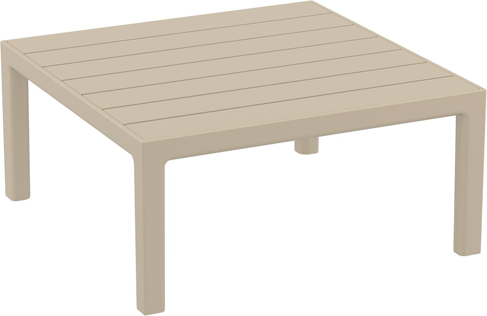 Столик пластиковый кофейный Siesta Contract Portofino Lounge, бежевый
