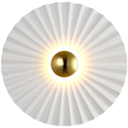 Элегантный светильник в двух размерах 25 и 30 см в белом цвете с латунными вставками 🤍