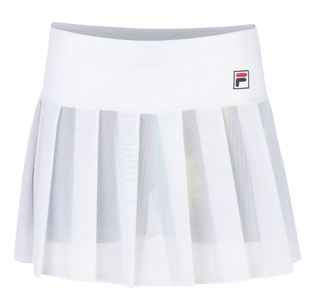 Женская Юбка теннисная Fila Skort Jeanne - white/разноцветный