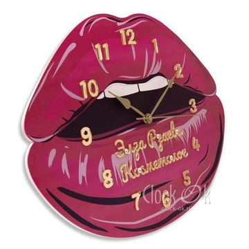 Настенные часы "Губы"