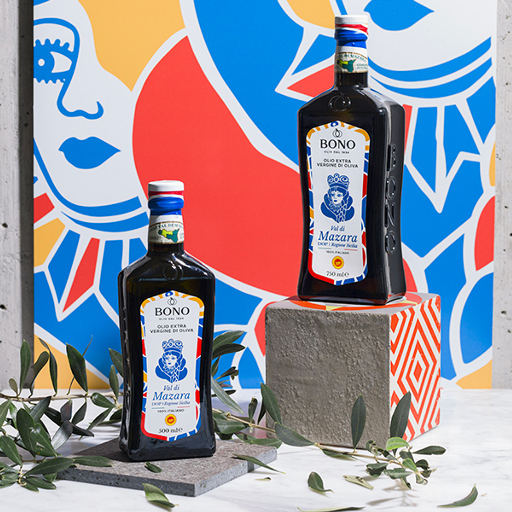 Оливковое масло BONO D.O.P. Val di Mazara 500 ml Сицилия