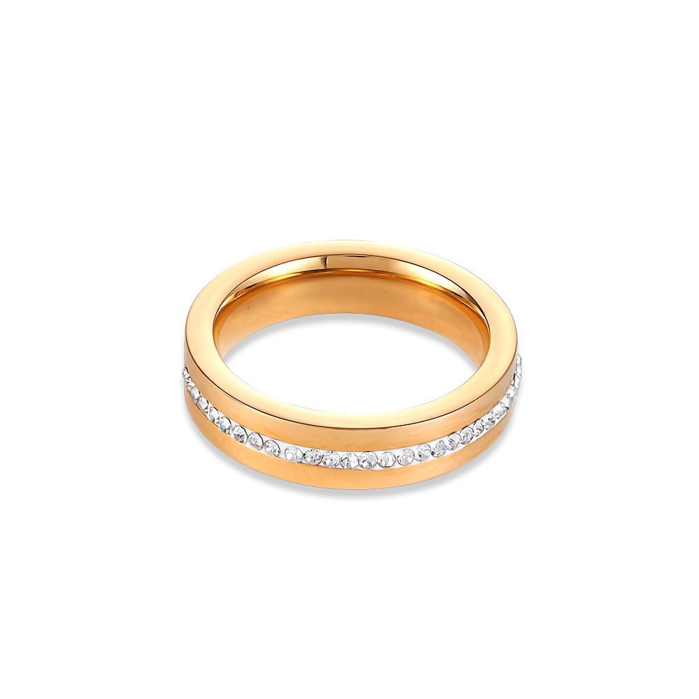 Кольцо Coeur de Lion Crystal 18.5 мм 0326/40-1800 58 цвет золотой
