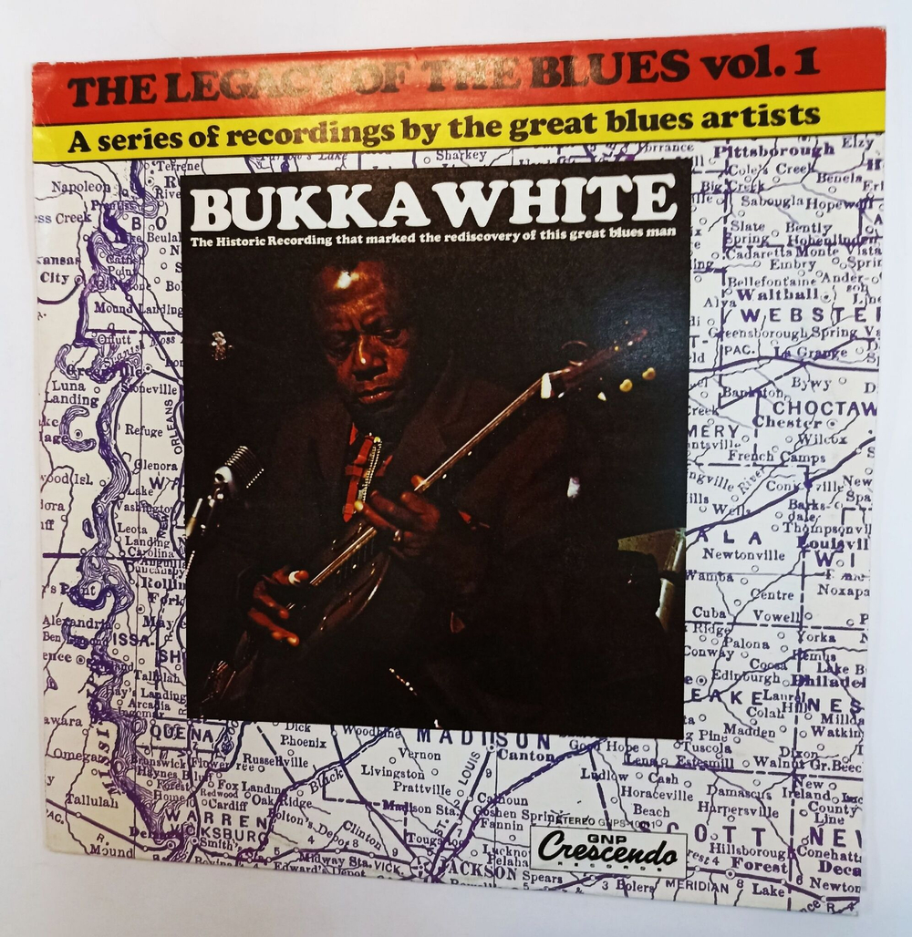 Винтажная виниловая пластинка LP Bukka White The Legacy Of The Blues Vol.1 (Польша 1976)