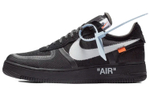 OFF-WHITE x Nike Air Force 1 Black White 2.0 joint Air Force One trend non-slip lightweight low-top sneakers for men and women with the same black and white stitching