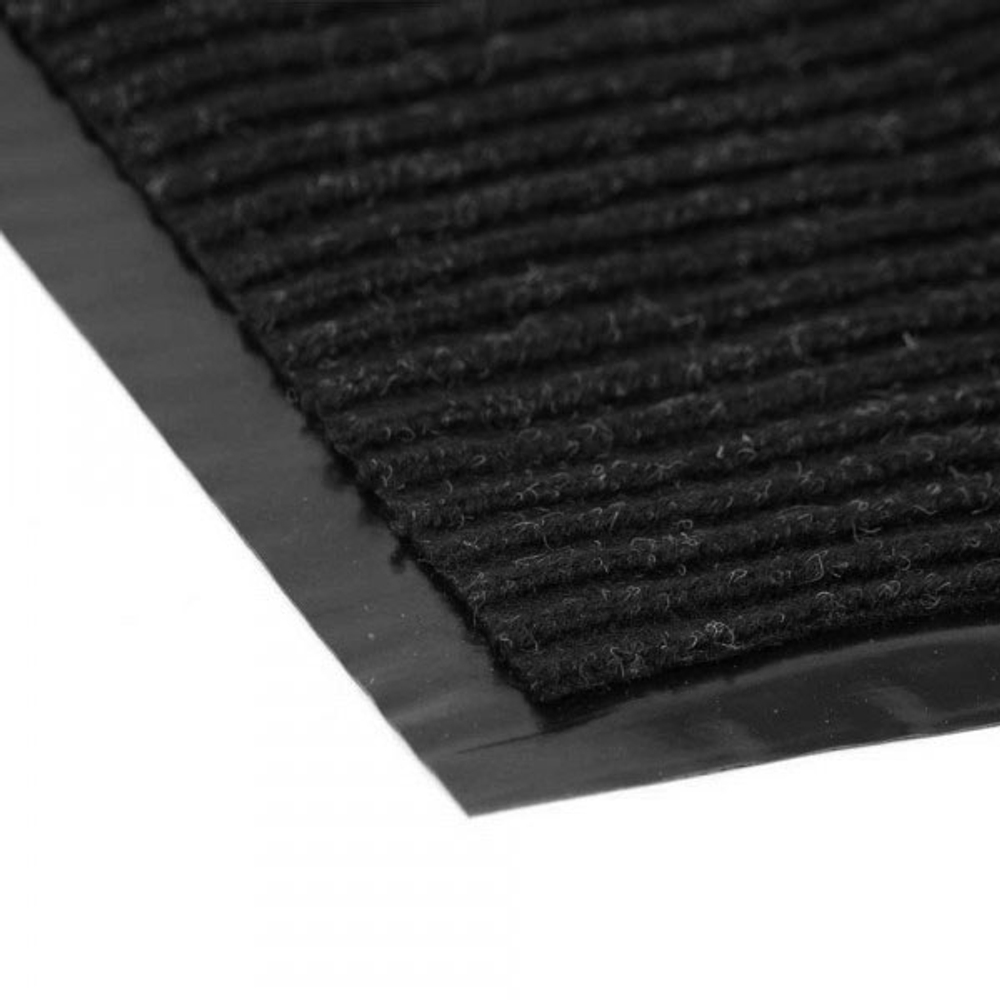 Коврик 0,9*15м влаговпитывающий ребристый FLOOR MAT "Стандарт", черный