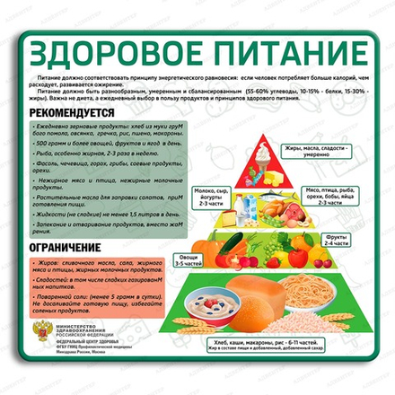 Стенд ЗДОРОВОЕ ПИТАНИЕ 3001