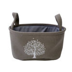 Корзина тканевая для хранения "Сад", Д240 Ш150 В120, серый