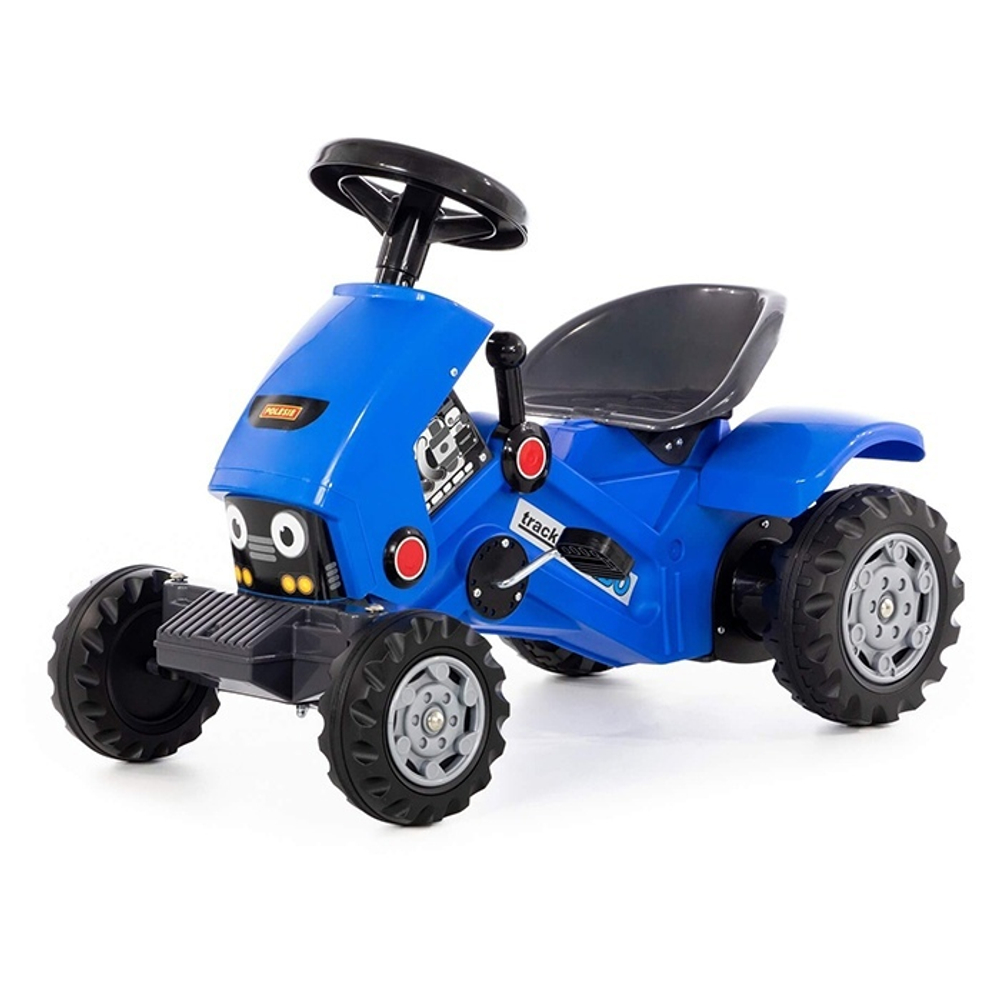 Каталка-трактор с педалями TURBO-2 синяя 84644-пол