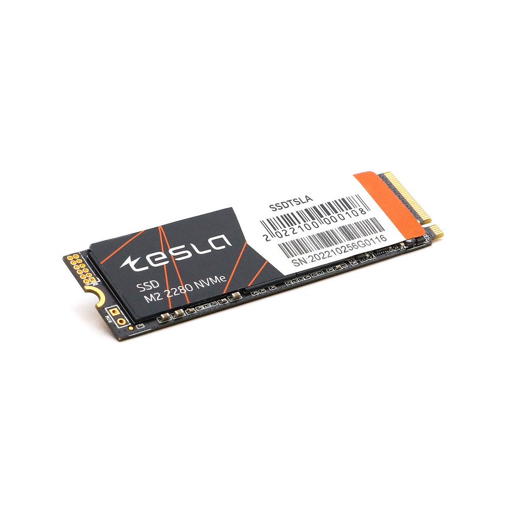 SSD TESLA 128Гб, M.2 2280, NVMe, Bulk, TLC, PCIe3.0, Чтение:1900мб/с, Запись:1000мб/с (SSDTSLA-128GM2)