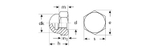 Гайка DIN 1587 колпачковая, M6, 5 кг, оцинкованная, ЗУБР