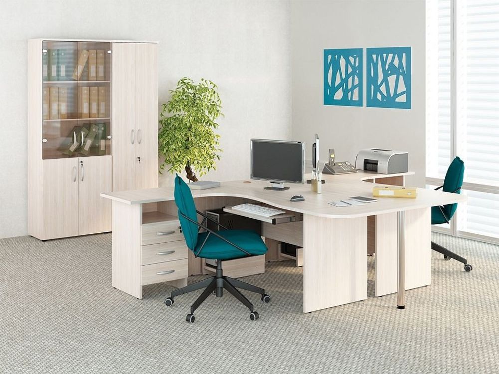 Набор мебели для офиса "Альфа 63" № 2 (дуб кобург), ЛДСП, Витра, г. Томск