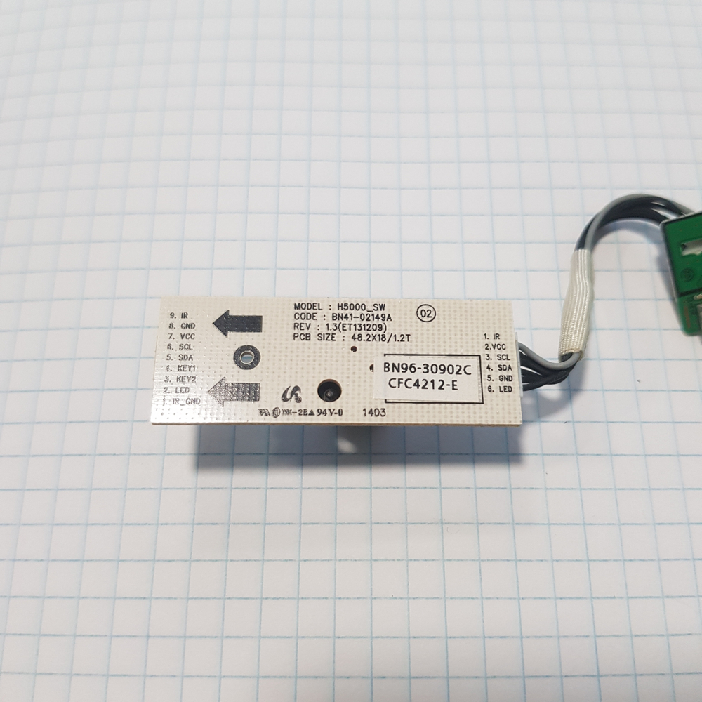 BN41-02149A H5000_SW кнопка-джойстик + ИК телевизора Samsung