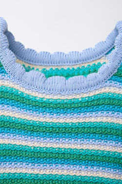 ZARA ТОП В ПОЛОСКУ, МЯГКИЙ ЗЕЛЕНЫЙ