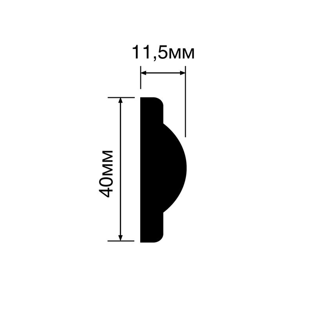 Молдинг Hi Wood D1040 (40*11,5*2000мм)