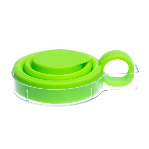 Кружка силиконовая PREMIER складная с крышкой (PR-FH038)