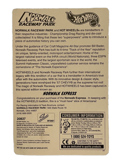 Hot Wheels Norwalk Raceway Park '57 Chevy (1998)