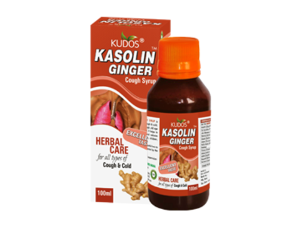 БАД Kudos Kasolin Ginger Syrup Сироп от кашля Касолин с имбирем 100 мл
