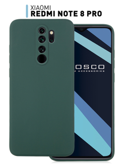 Чехол ROSCO для Xiaomi Redmi Note 8 Pro оптом (арт. XM-RN8P-COLOURFUL-DARKGREEN)
