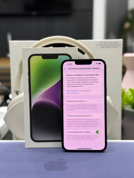 Б/У Телефон Apple IPhone 14 128Gb Midnight 77% (WKGR76PD2Y)