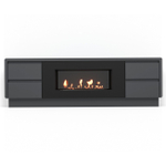 Тумба с биокамином Firelight BFP/P-1700 lux графит