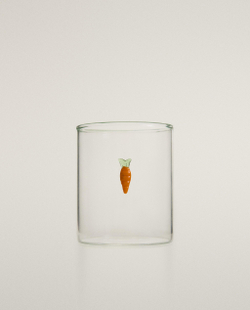 Zara Home стакан из боросиликатного стекла, цвет оранжевый, 9.5 см