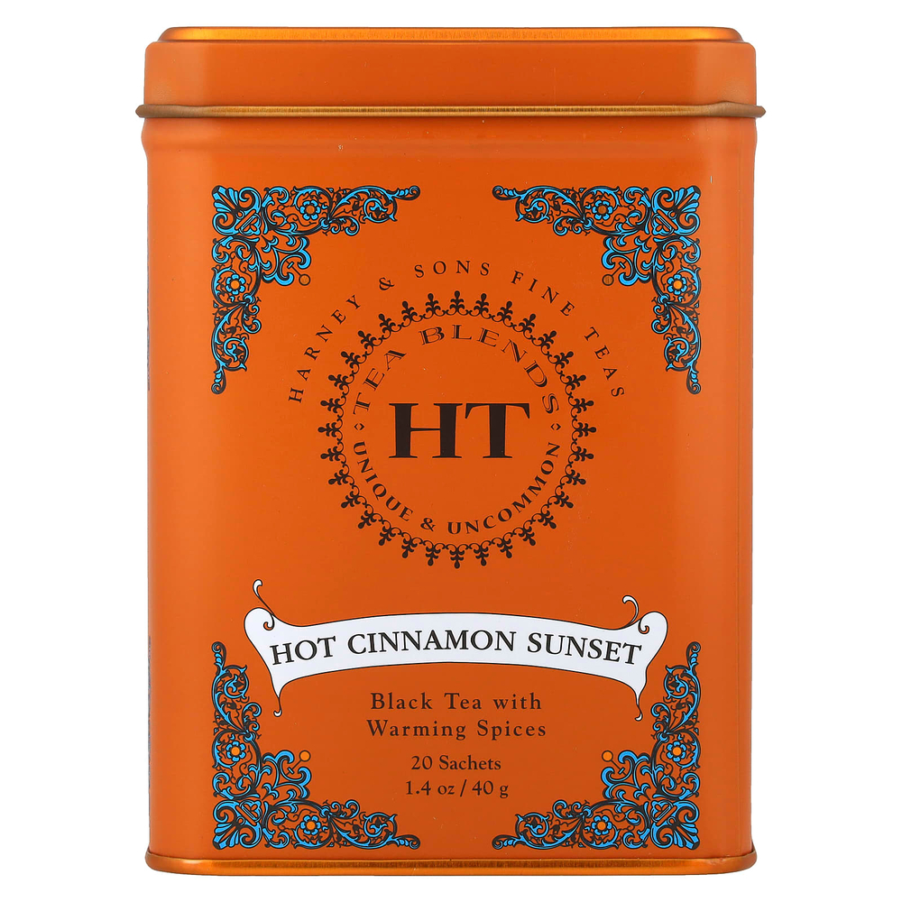 Harney & Sons, HT Tea Blends, чайные смеси, острая корица, 20 чайных пакетиков, 40 г (1,4 унции)