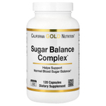 California Gold Nutrition, комплекс для поддержания уровня сахара с хромом, джимнемой, гинкго билоба и расторопшей, 120 капсул