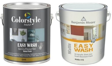 CS415 COLORSTYLE / Benjamin Moore EASY WASH STAIN & SCUFF RESISTANT PAINT MATTE FINISH. Антивандальная матовая краска с повышенной износоустойчивостью.