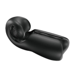 Черный мастурбатор с вибрацией SVibe Evo Snail Black CE-B