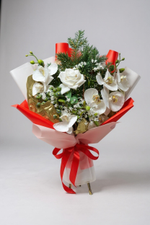 Форма № 2. Прозрачная матовая пленка + красная пленка с золотым тишью